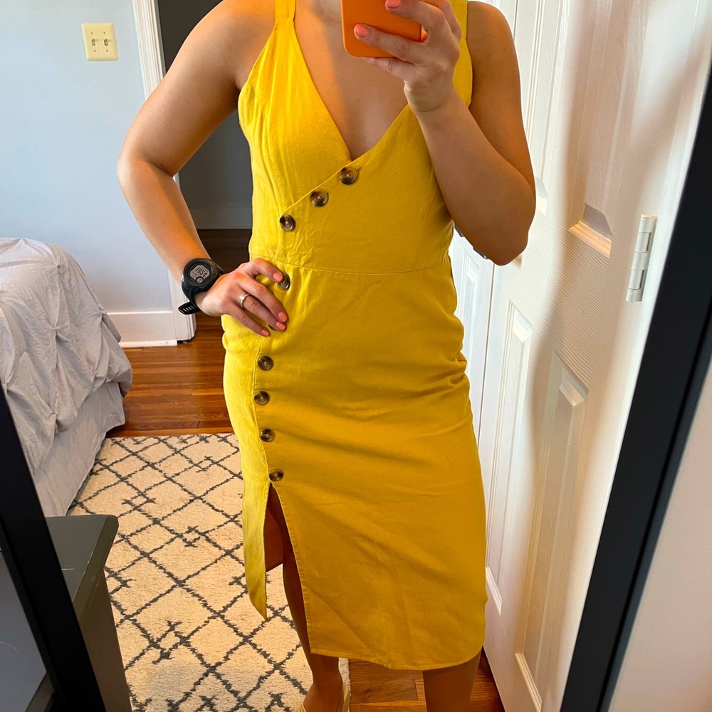 Yellow summer dress